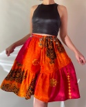 Pomarańczowe szorty handmade
