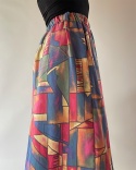 Geometryczne spodnie handmade