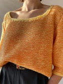 Żółty sweterek handmade