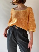 Żółty sweterek handmade
