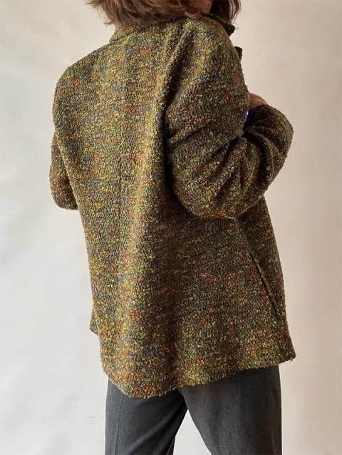 Żakiet vintage z bukli 90s blazer