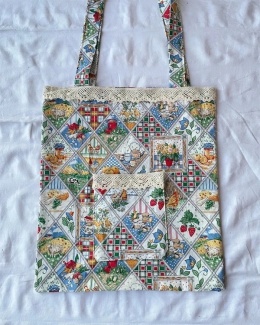 Kolorowa torba handmade cottagecore