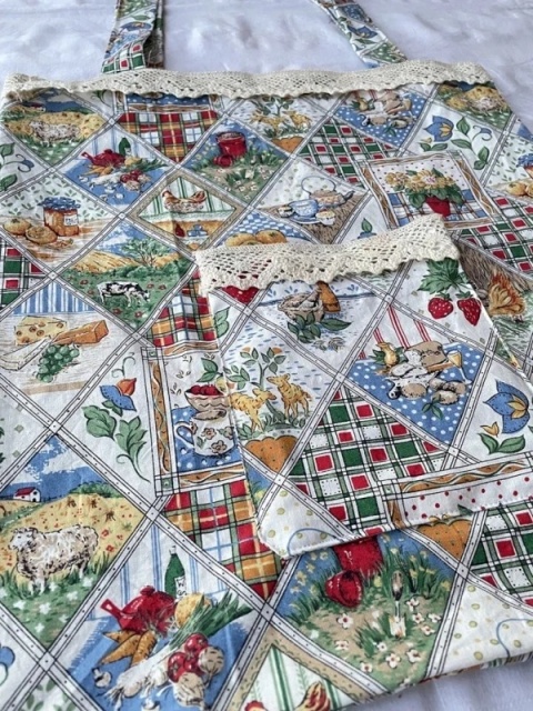 Kolorowa torba handmade cottagecore