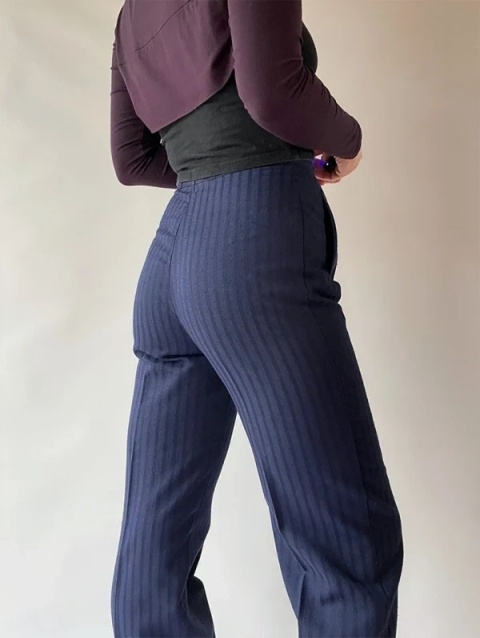 Spodnie vintage z wysokim stanem