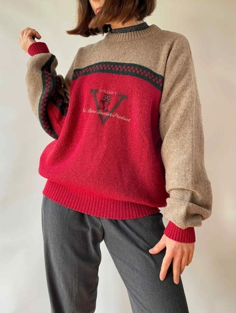 Francuski sweter vintage