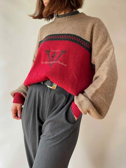 Francuski sweter vintage