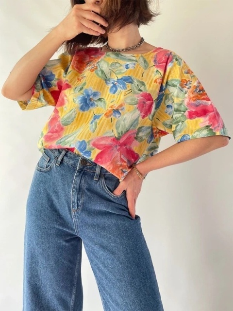 Kolorowy T-shirt vintage