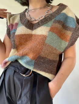 Kolorowa kamizelka handmade