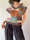 Kolorowa kamizelka handmade