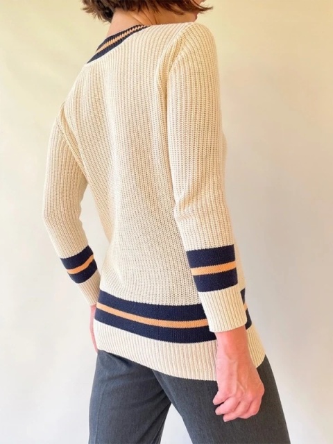 Kremowy longsleeve y2k