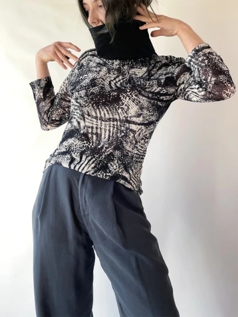 Mesh top z golfem, y2k