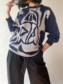 Sweter vintage z rybą