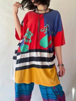 T-shirt vintage z owocami