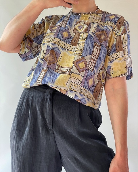T-shirt z jedwabiu