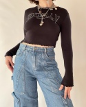 Crop top ze słońcem