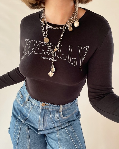 Crop top ze słońcem