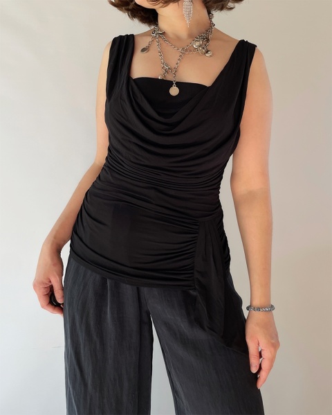 Marszczony top