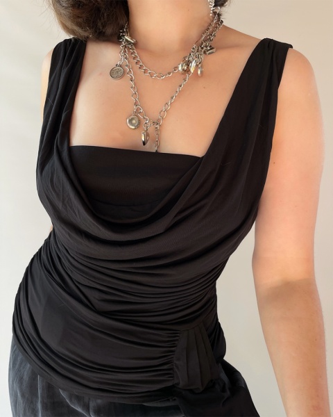 Marszczony top