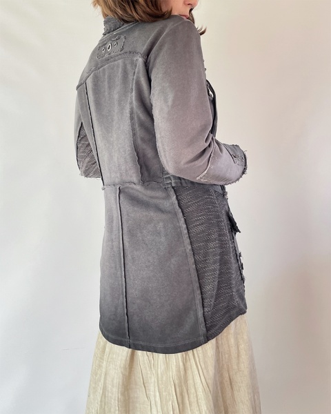Szara cieniowana bluza