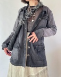 Szara cieniowana bluza