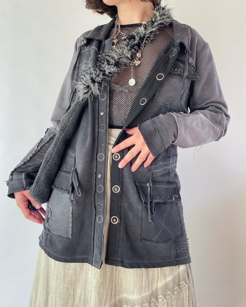 Szara cieniowana bluza