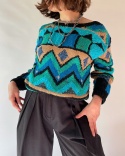 Kolorowy sweter handmade