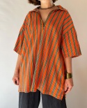 T-shirt polo w paski