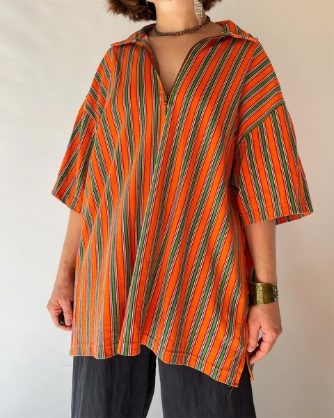 T-shirt polo w paski