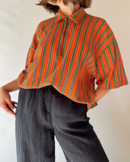 T-shirt polo w paski