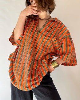 T-shirt polo w paski