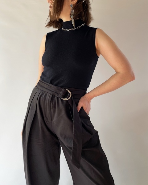 Top Escada z wełny merino